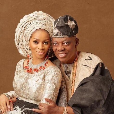 Photos: 42nd Birthday and 20th Wedding Anniversary for Shade Okoya and Billionaire Businessman Husband - Sitting Together, Nigerian Bride, Bridal Trends, 20 Wedding Anniversary, 42nd Birthday, Traditional Marriage, Nigerian Weddings, African Styles, Nigerian Food