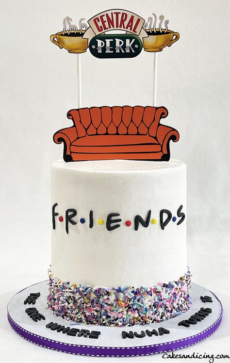 Friends Cake Tv Show, Friends Cake Ideas, Friends Tv Show Cake, Friends Cake Design, Friends Theme Cake, Friends Themed Cake, Cake Tv Show, Kids Birthday Cakes, Alphabet Cake