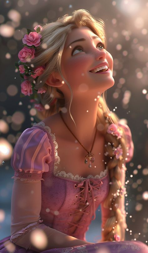 ArtStation - Rapunzel Disney Princess Real Life, Princesa Rapunzel Disney, Bolo Rapunzel, Angel Light, Disney Character Art, Foto Disney, Image Princesse Disney, Disney Princess Artwork, Disney Princess Rapunzel