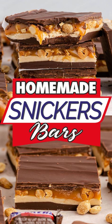 Snickers Recipes, Marshmallow Nougat, Homemade Desert, Homemade Nougat, Snickers Slice, Homemade Snickers Bars, Snickers Bars Recipe, Decadent Brownies, Homemade Caramel Recipes