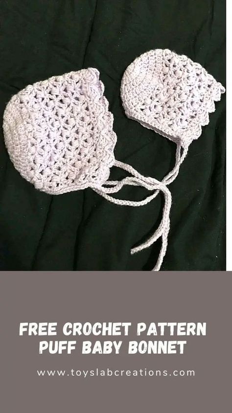 Crochet Newborn Bonnet, Baby Bonnet Crochet Pattern Free, Crochet Baby Bonnet Pattern, Crochet Bonnet Pattern, Bonnet Crochet Pattern, Baby Bonnet Crochet Pattern, Baby Bonnet Pattern, Beginner Friendly Crochet, Crochet Baby Bonnet