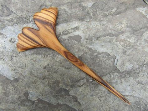 Cork Jewelry, Wood Jewelery, Handmade Hairpin, Wood Comb, Leaf Scarf, Got Wood, Shawl Pin, Wood Carving Patterns, Scarf Pin