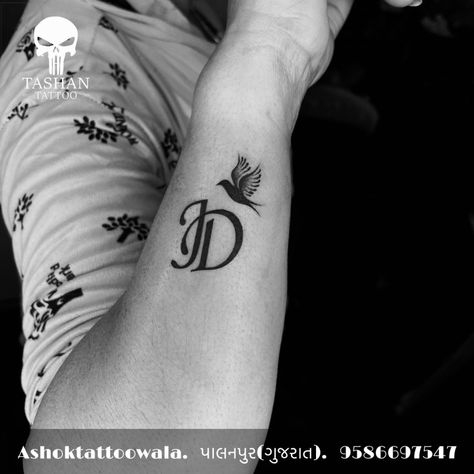 TashanTattoo
AshokTattooWala
S.20. Tirupati plaza
Opp. New bus stand
Near gd modi collage
Palanpur (gujrat)
9586697547
9687533310 Jd Tattoo Letter, Jd Initial Tattoo, J And D Tattoo, J Tatoos Initial, Jd Logo Design, Jd Tattoo, Tattoo With Birds, Hand Mangalsutra, Destiny Tattoo