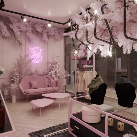 Victoria's Secret showroom on Behance Victoria Secret Interior Design, Victoria Secret Store Design, Victoria’s Secret Store Interior, Victoria Secret Dressing Room, Victoria's Secret Store, Victoria’s Secret Bedroom, Victoria Secret Store Interior, Victoria Secret Room, Victoria Secret Shop