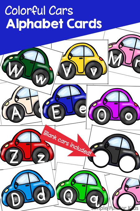 Have more fun learning letters with these cute printable Colorful Cars Alphabet Cards! Perfect for car-loving toddlers and preschoolers. Includes upper and lower case letters and blank cards to use however you want. Transportation Preschool Activities, Transportation Activities, Transportation Crafts, Transportation Preschool, Alphabet Posters, Abc Activities, Transportation Theme, Printables For Kids, Alphabet Cards