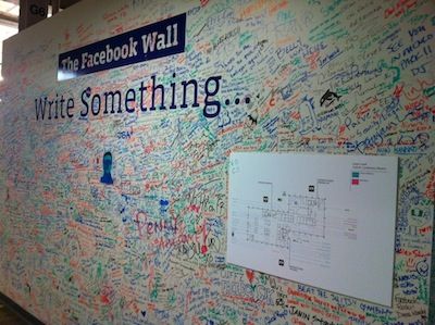 The 'Wall' In Facebook's Office Sure Is Getting Packed With Signatures Company Aesthetic, Landscape Architecture Presentation, Signature Wall, The Joneses, Museum Ideas, Street Quotes, Wall Writing, Juice Box, Office Decor Ideas