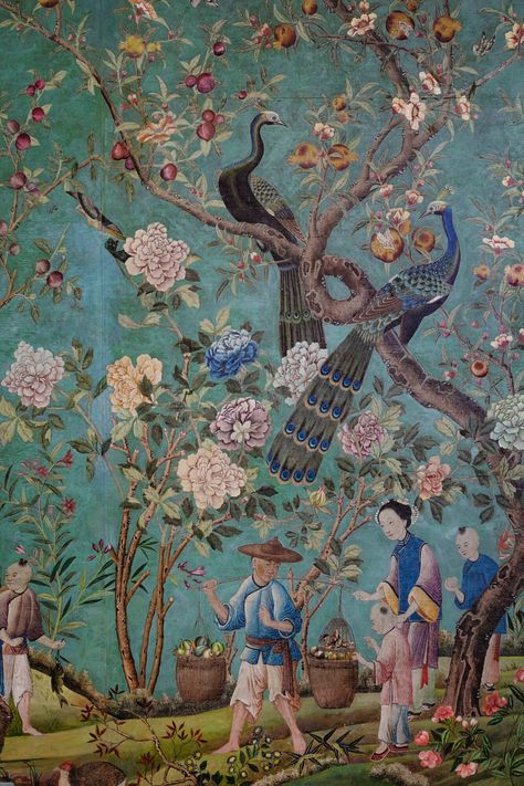 Seven Wallpaper, Dog Fruit, Chinoiserie Patterns, Magnolia Wallpaper, European Sculpture, Scenic Wallpaper, Ancient Paintings, 19th Century Paintings, Chinoiserie Wallpaper