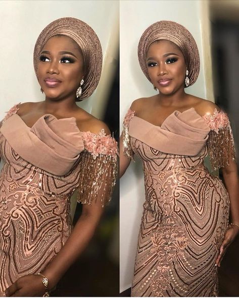 Sequence Lace Asoebi Styles, Lace Asoebi, Lace Asoebi Styles, Nigerian Lace Dress, Nigerian Lace Styles, African Wedding Attire, Wedding Guest Outfits, African Lace Styles, African Prom Dresses