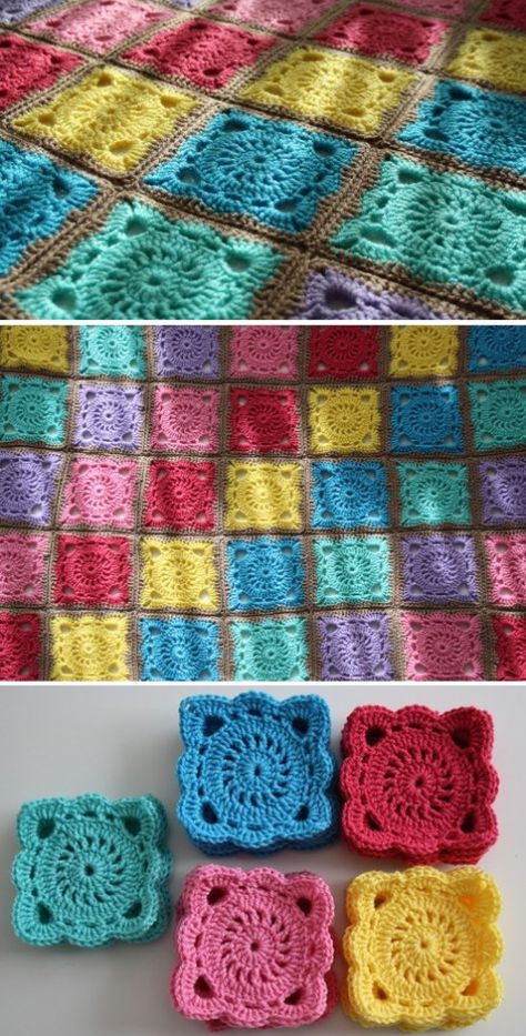 Baby Willow - Free Pattern Willow Granny Square Pattern, Willow Square, Crochet Patterns Ideas, Granny Square Crochet Patterns Free, Crochet For Beginners Blanket, Crochet Blanket Designs, Wire Crochet, Crochet Gift, Crochet Circles