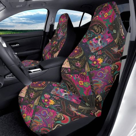 🌸💖 Spruce up your ride with our Dark Floral Patchwork Car Seat Cover! Whether you want the front seat cover or the full set, this universal fit adds a pop of color and fun to any car interior. 🚗✨ Click this link to buy or learn more: https://deadblowdesigns.com/collections/car-seat-covers/products/dark-floral-patchwork-premium-car-seat-cover-set-of-2-front-car-seat-protector-unique-gift-for-car-accessories-vehicle-interior-car-decor #CarGoals #FloralFabulous # CarDecor 🌺🛒 Boho Seating, Bench Seats, Car Seat Protector, Vehicle Interior, Back Seat Covers, Car Seat Cover Sets, Seat Protector, Floral Patchwork, Red Boho