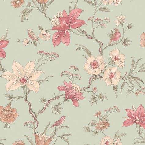 New Country House Collection - Secret Garden Belsay wallpaper http://www.firedearth.com/wallpaper/range/secret-garden Pattern Bank, Chalky Paint, Scenic Wallpaper, Baroque Ornament, Farmhouse Fabric, Tiles Floor, Flower Drawing Design, Good Earth, Fired Earth