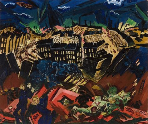 Burning City | Saint Louis Art Museum German Expressionism Film, Ludwig Meidner, André Derain, George Grosz, Burning City, St Louis Art Museum, Degenerate Art, St Louis Art, German Expressionism