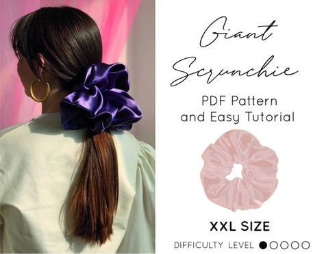 Sewing Pdf Pattern, Purple Peacock, Scrunchies Diy, Pattern Printable, Peacock Pattern, Vintage Hair Accessories, Hair Ribbons, Diy Sewing Clothes, Vintage Hair