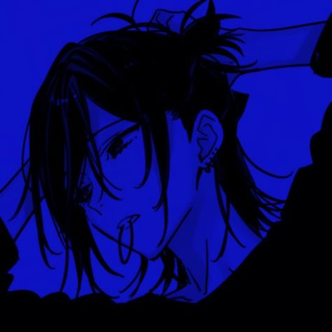 Profile Picture Blue Aesthetic, Bluecore Pfp, Blue Aesthetic Icon Anime, Dark Blue Icons Aesthetic Anime, Dark Blue Pfp Anime, Blue Profile Picture Aesthetic, Dark Blue Anime Aesthetic, Dark Blue Anime Pfp, Blue Aesthetic Pfp