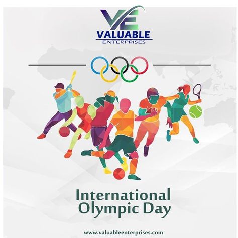 International Olympic Day, Printing Company Logo, Mary Lou Retton, Industrial Electrical, The Olympic Games, Graphic Design Photoshop, Sports Day, Fashion Illustration Dresses, The Olympics