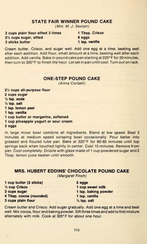 Recipes Vintage, Heirloom Recipes, Pantry Shelf, Monkey Bread, United Methodist Church, Pie Cake, Pound Cake Recipes, Retro Recipes, Methodist Church