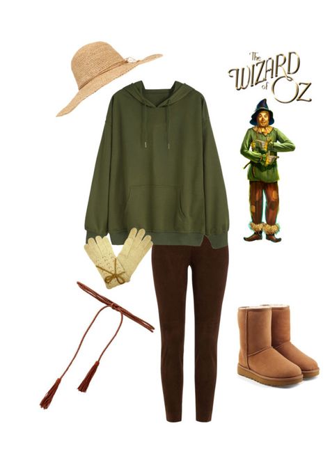 "Modern DIY Scarecrow costume" by ichelle-montoya on Polyvore featuring UGG, Calypso Private Label, Ralph Lauren Black Label, Express and modern Scarecrow Costume Diy, Wizard Of Oz Costumes Diy, Scarecrow Outfits, Scarecrow Wizard Of Oz, Diy Scarecrow Costume, Last Minute Kostüm, Wizard Of Oz Costume, Oz Costume, Halloween Costumes Scarecrow