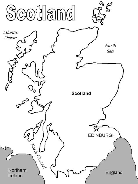 Print coloring page and book, Map2 Scotland Coloring Pages for kids of all ages. Updated on Thursday, June 22nd, 2017. Printable Craft Templates, Castle Crafts, Unicorn Cross Stitch Pattern, Medieval Crafts, Monster Pictures, Scotland Map, Cultural Crafts, Scottish Culture, Northern England