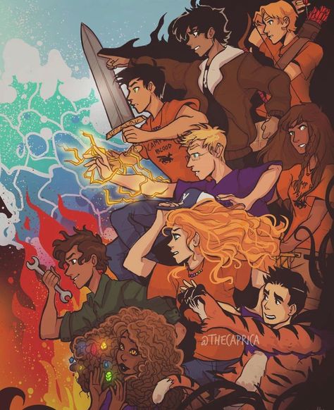 🌻 g w e n 🌻 on Instagram: “I LOVE THIS SO MUCH 😍 · · art credit to @thecaprica textpost credit to couldnt-think-of-a-funny-name on Tumblr · · #percyjackson…” The Kane Chronicles, Rachel Elizabeth Dare, Percy Jackson Comics, Percy Jackson Wallpaper, Zio Rick, Hazel Levesque, Rick Riordan Series, Camp Jupiter, Frank Zhang