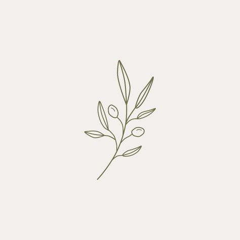 Lettered Olive Shell Tattoo, Olive Branch Silhouette, Olive Leaf Illustration, Tattoo Olive Leaf, Olive Branch Small Tattoo, Olive Brand Tattoo, Minimal Olive Branch Tattoo, Olive Branch Line Drawing, Olive Branch Logo Design