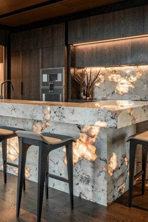 Patagonia Quartzite, Modern House Design Interior, Kitchen Ideas Interior Design, Concrete Countertops Kitchen, Luxury Kitchen Design, Kitchen Inspiration Design, House Remodel, Kitchen Islands, Counter Tops