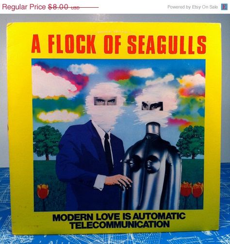 ON SALE A Flock of Seagulls Modern Love is by vintagebaronrecords, $6.40 A Flock Of Seagulls, Safety Dance, Flock Of Seagulls, 45 Records, Cats Artists, Vinyl Music, Modern Love, Album Cover Art, New Wave