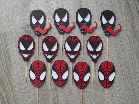 Iron Man Cupcakes, Transformers Cupcakes, Spiderman Cupcake Toppers, Iron Man Theme, Spiderman Cupcakes, Iron Man Birthday, Cupcakes For Men, Spiderman Birthday Party, Spiderman Party