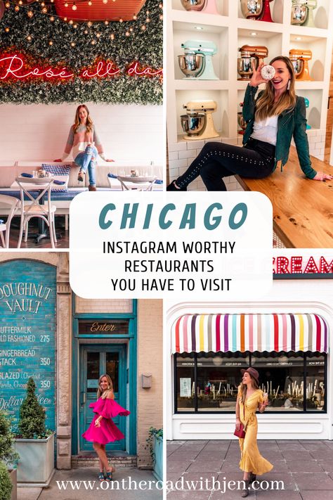 Instagram Worthy Restaurants, Downtown Chicago Restaurants, Chicago Places To Visit, Chicago Instagram, Chicago Murals, Chicago Itinerary, Visiting Chicago, Travel Chicago, Chicago Restaurants Best