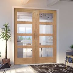 J B Kind Walnut Mistral Flush Door - Clear Glass - Decorative Grooves Double Pocket Doors, Internal Folding Doors, Internal Sliding Doors, Oak Door, Room Divider Doors, Double Sliding Doors, Sliding Wardrobe Doors, Door White, Door Fittings