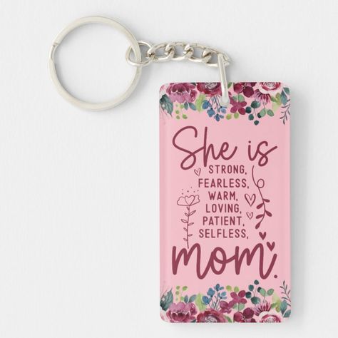 She is Mom Mother’sDay Keychain - Mom Keychain Mom Keychain, Dear Mom, Gifts For New Moms, New Moms, Mother’s Day, Gifts For Mom, Created By, Gift Ideas, Stars