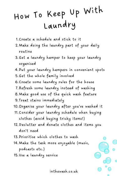 How to Keep Up with Laundry Laundry Tips And Tricks, Laundry Tips, Laundry Guide, Wash Clothes, Home Management Binder, Todo List, Doing Laundry, Laundry Hacks, Drying Clothes