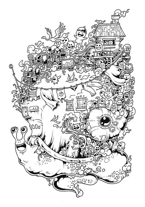 Kerby Rosanes Mythomorphia, Coloring Free Printable, Tumblr Coloring Pages, Coloring Pages For Grown Ups, Arte Doodle, Kerby Rosanes, Doodle Art Journals, Adult Colouring Pages, Contour Drawing