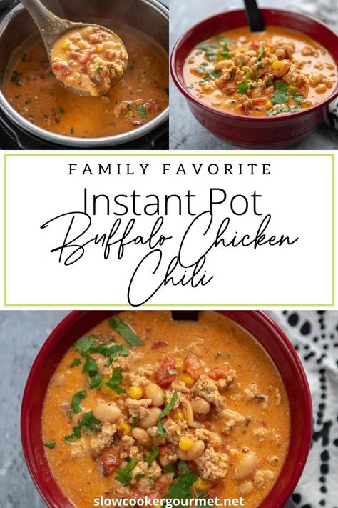 Instantpot Chili, Buffalo Chicken Chili Recipe, Instant Pot Buffalo Chicken, Award Winning Chili, Buffalo Chicken Chili, Buffalo Chicken Soup, The Best Chili, Best Chili, Recipe Using Chicken