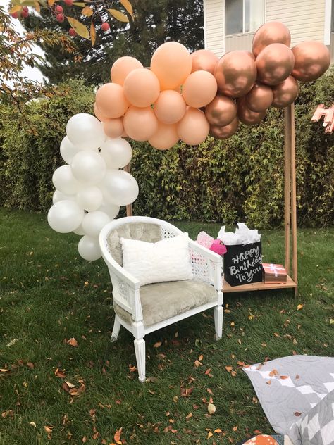 Orange Balloons, Happy Birthday To You, Balloon Garland, Holiday Fun, Color Block, Balloons, Happy Birthday, Baby Shower, Copper