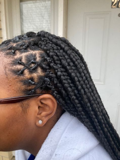 Criss Cross Front Box Braids, Crisscross Braids, Diy Beauty Hacks, Different Hairstyles, Hairstyle Ideas, Box Braids, Hair Colors, Diy Beauty, Locs