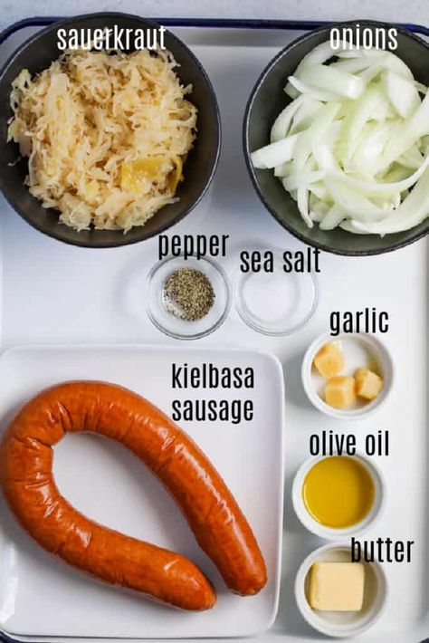 Keilbasa And Sauerkraut Recipes Easy, Keilbasa Recipes Sauerkraut, How To Make Kielbasa Sausage, Crockpot Saurkraut And Kielbasa, Saurkraut And Perogies, Kielbasa Recipes Sauerkraut, Sauerkraut And Kielbasa Recipes, Saurkraut And Sausage Recipes Easy, Kalbasa And Sourkraut