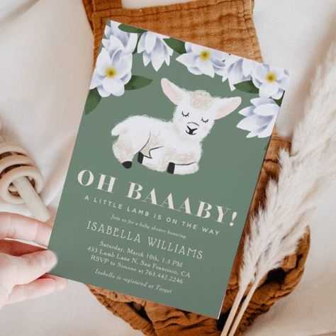 Little Lamb Gender Neutral Baby Shower for $2.80 - Baby Shower Invitations Lamb Baby Shower Invitations, Baby Lamb Baby Shower, Rustic Baby Shower Invitations, Gender Neutral Baby Shower Invitations, Strawberry Baby, Baby Sheep, Rustic Baby Shower, Invitation Baby Shower, Gender Neutral Baby Shower