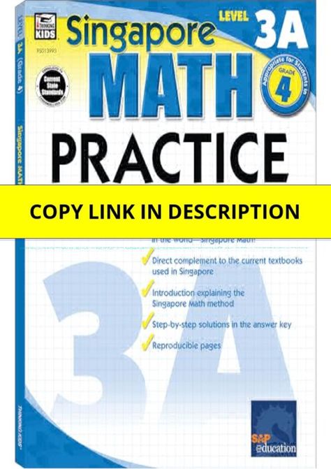 PDF Singapore Math â€“ Level 3A Math Practice Workbook for 4th Grade, Paperback, Ages 9â€“10 with Answer Key Workbook Edition Android Math Homework Help, Math Enrichment, Tuition Centre, Maths A Level, Math Division, Fourth Grade Math, Singapore Math, Math Practice, Math Work