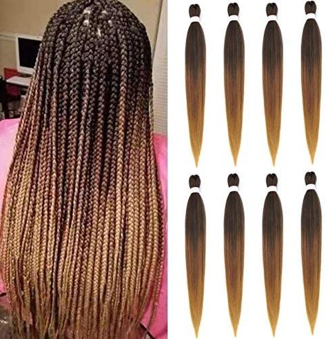 T1b/30 Box Braids, 1b And 30 Knotless Braids, 1b30 Knotless Braids, 1b 27 Knotless Braids, Lady Locks, Pre Stretched Braiding Hair, Hair Inches, Box Braids Crochet, Braiding Hair Colors