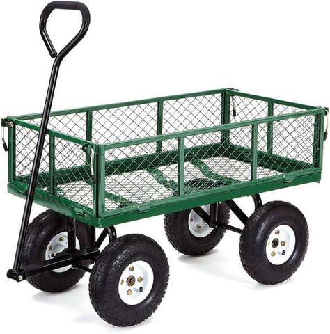 Heavy Duty Wagon, Yard Cart, Metal Wagon, Gerobak Dorong, Dump Cart, Nursery Supplies, Outdoor Jobs, Garden Wagon, Folding Trolley