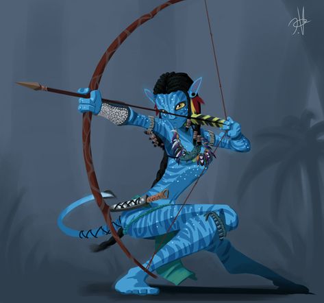 Here's a more action fan art for Neytiri. She is kinda hard to draw all thanks the accessories and stripes on her. Oh. b4 I forgot. MERRY XMAS to all of you and enjoy your holidays : D Avatar Disney, Avatar Video, Avatar James Cameron, Avatar Films, Avatar Picture, Avatar Maker, Avatar Fan Art, Pandora Avatar, Avatar Movie