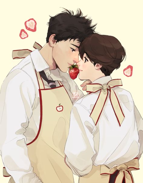 http://mhaikkun.tumblr.com/post/170618203592/strawberry-kiss Mori Fanart Ohshc, Ouran Highschool, Ouran Host Club, Ouran High School Host Club, High School Host Club, Host Club, Character Sketches, Drawing Reference, Strawberries