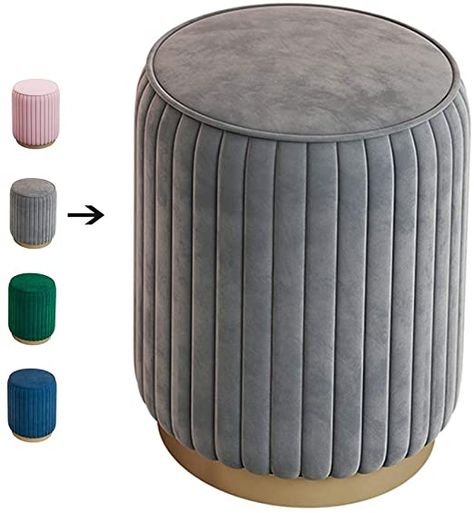 Puffy Chair, Dresser Chair, Dressing Table Chair, Plywood Diy, Stylish Living Room Furniture, Bench Bedroom, Bedroom Girl, Velvet Decor, Dressing Table Stool