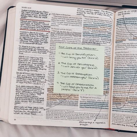 Mark 11 Bible Journaling, Book Of Mark Bible Journaling, Matthew Bible Study Notes, Highlighter Aesthetic, Messy Bible, Journaling Scripture, Scripture Notes, Mark Bible, Notes Bible