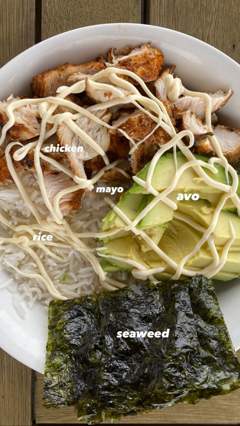 Seaweed Food Ideas, Seaweed Snacks Recipes, Seaweed Food, Snack Recipe Ideas, Seaweed Snack, Avocado Chicken, Easy Healthy Meal Prep, Healthy Food Dishes, Healthy Food Motivation