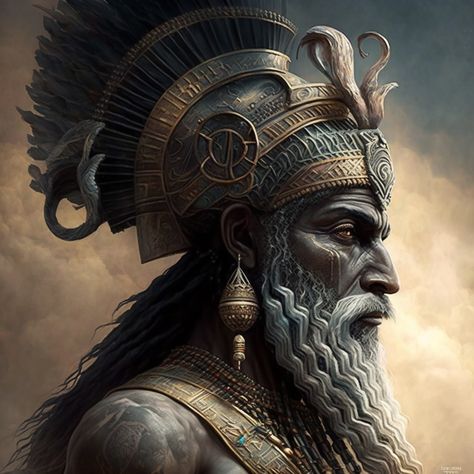 God Enlil | Fantasy I Sci-Fi I Books I Films I World Building Enlil God, Anunnaki Aliens, Ancient Sumerian, The Garden Of Eden, World Building, Celtic Goddess, Group 3, Thunder And Lightning, Pirate Woman