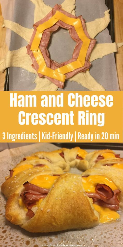 Cresent Roll Ham And Cheese Ring, Ham And Cheese Pillsbury Crescent, Ham And Cheese Ring Crescent Rolls, Recipes Using Refrigerated Crescent Rolls, Cheesey Bread Crescent Rolls, Crescent Roll Recipes Ham And Cheese, Crescent Roll Recipes With Ham, Ham And Cheese Crescent Ring, Ham Crescent Roll Recipes