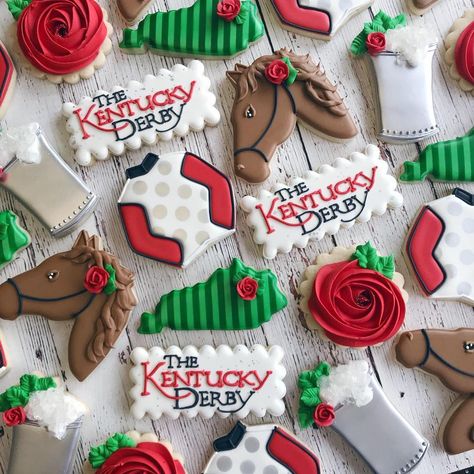 Derby Cookies Decorated, Kentucky Derby Cookies Decorated, Kentucky Derby Cookies, Derby Cookies, Kentucky Derby Theme, Kentucky Derby Themed Party, Derby Party Food, Kentucky Derby Party Decorations, Kentucky Derby Party Food