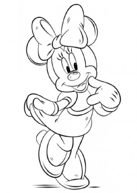 Mickey Mouse Coloring, Mouse Coloring Pages, Minnie Mouse Coloring Pages, Minnie Mouse Drawing, Mickey Mouse Coloring Pages, Mouse Drawing, Mouse Color, Drawing Tutorials For Kids, Disney Art Drawings