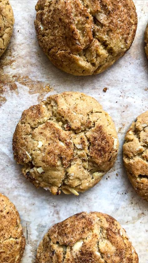 Chai Spiced Almond Cookies - Fufu's Kitchen Layali Lubnan, Chai Cookies, Lotus Cookies, Semolina Pudding, Chai Spices, Almond Tea, Spiced Almonds, Dipped Cookies, Walnut Cookies